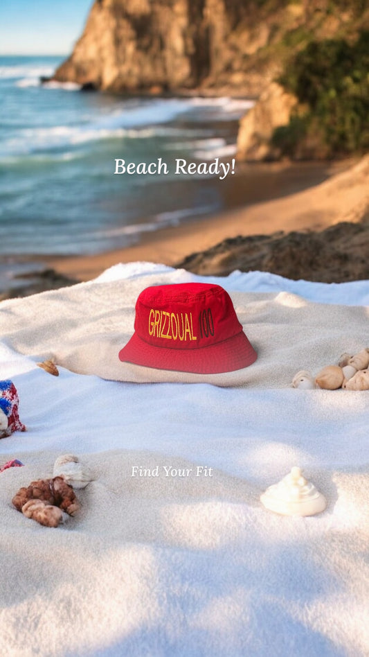 Red Bucket Hat