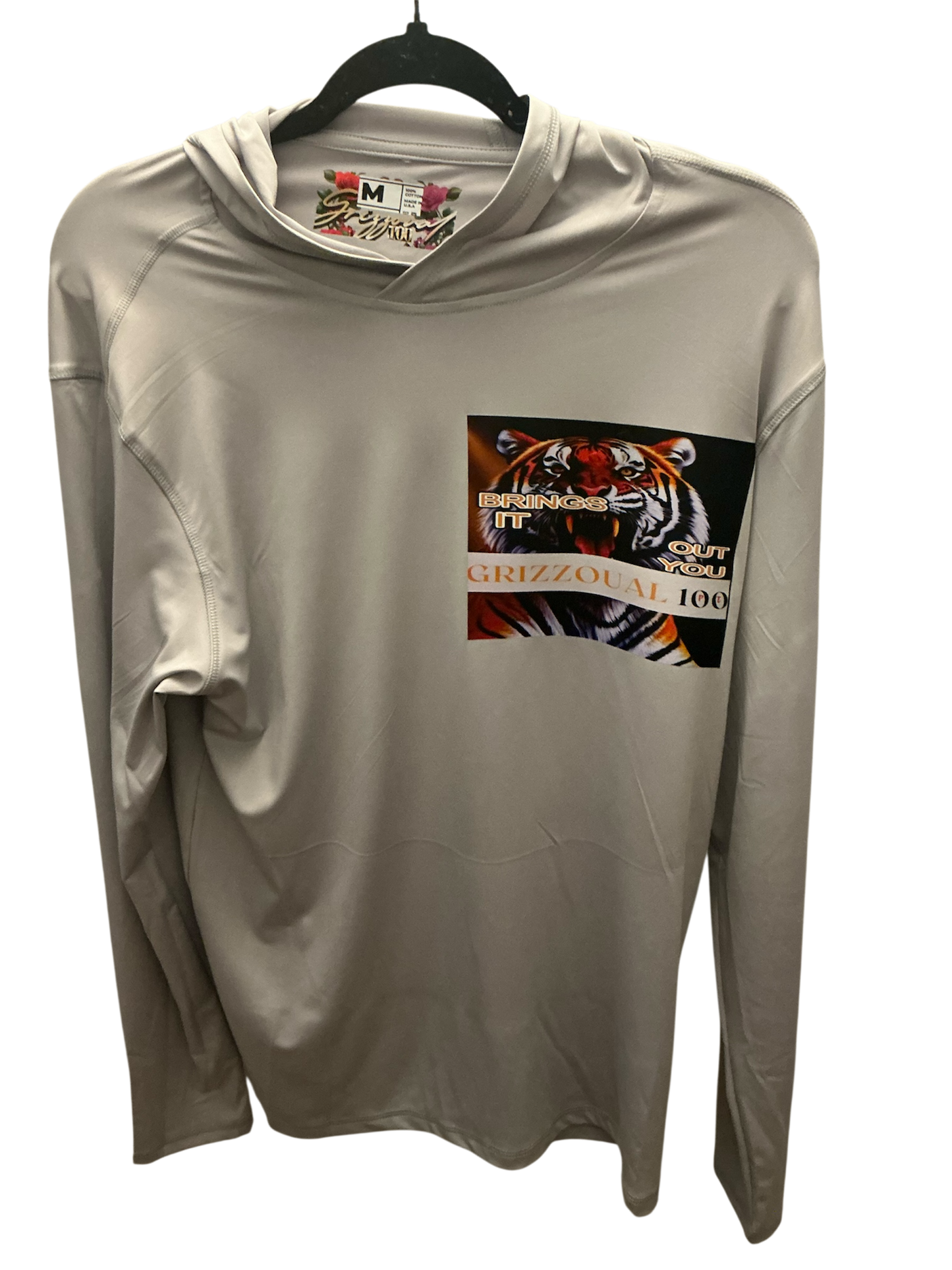Grizzoual 100 athletic hoodie Tiger Edition